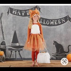 Pottery barn Fox Halloween costume tutu girl 4-6